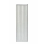 Radiador vertical de doble panell blanc